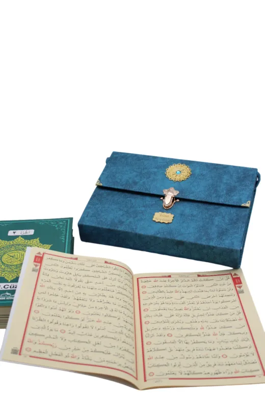 MyReal hczmdrs30cz741 Özel İsimli 30 Cüz Kuran-I Kerim Nubuk Çantalı Rahle Boy