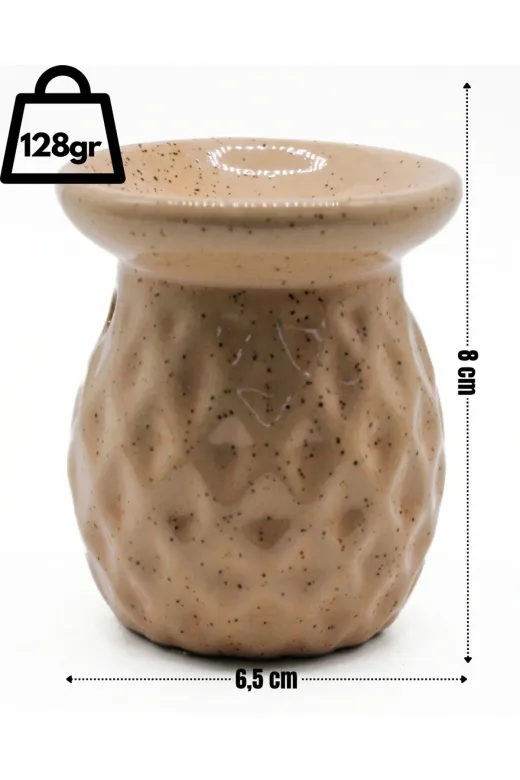 MyReal TYCC43FF799373E0408A03400 Dekoratif Seramik Buhurdanlık Seti - 10 Ml Hediye Esansiyel Yağ Ve Tealight Mum