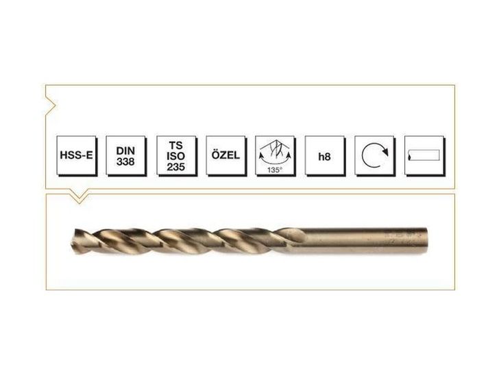 N11 123779793 Mey İthalat Makina Takım Hss-E Altın Seri İnox Delme Matkap Ucu 7 Mm