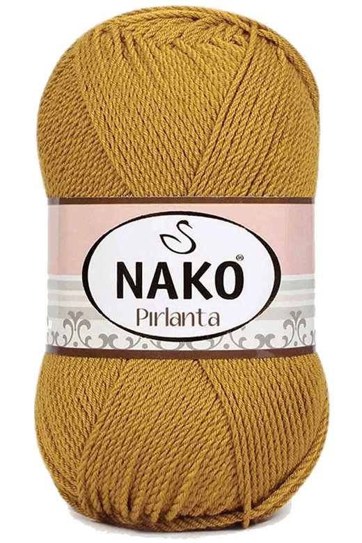 Nako RT-J2LI5PDBVD 1 Adet Pırlanta Amigurumi El Örgü İpi Yünü Altın 6706