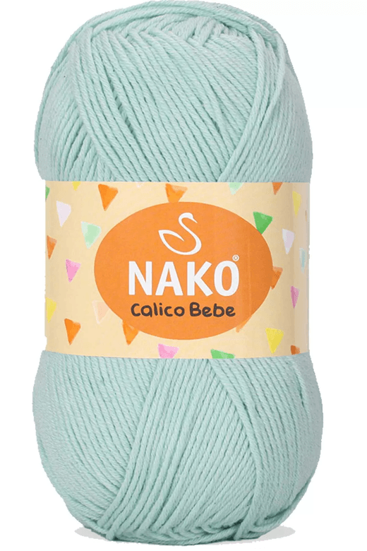Nako RT-J3KNO0VJHU 1 Adet Calico Bebe Pamuklu Bebek Ve Battaniye Örgü Ipi 13281 Su Yeşili