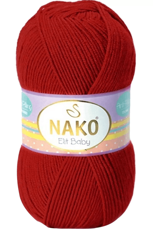 Nako RT-N09BYM9XI1 1 Adet Elite Baby El Örgü İpi Tüylenmeyen Bebek Yünü Pul Biber 298