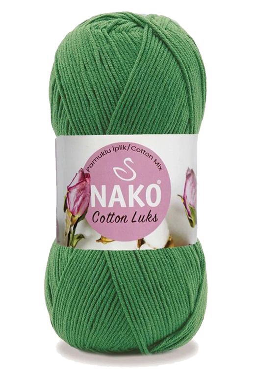 Nako RT-RYL-HMR16133 5 Adet Cotton Lüks Yelek Tunik Kazak Bluz Hırka İpi Yünü Yeşil 97576