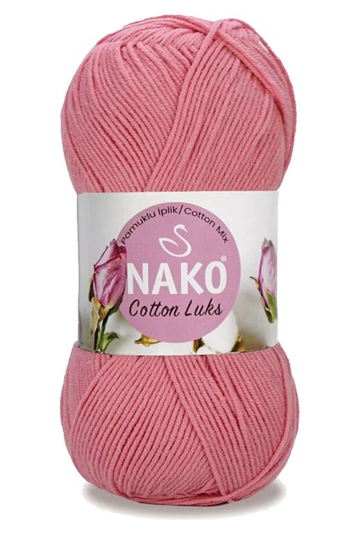 Nako RT-RYL-HMR16139 5 Adet Cotton Lüks Yelek Tunik Kazak Bluz Hırka İpi Yünü Gül Pembe 97551