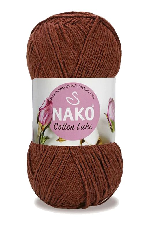 Nako RT-RYL-HMR16156 5 Adet Cotton Lüks Yelek Tunik Kazak Bluz Hırka İpi Yünü Kızıl Kahve 97556