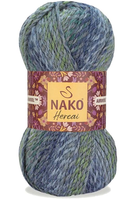 Nako RT-RYL-HMR16205 5 Adet Hercai Ebruli Hırka Kazak Atkı Bere El Örgü İpi Yünü 28046