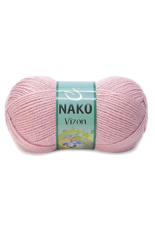 Nako RT-RYL-NWNKVZ10275-5 5 Adet Vizon Premium Akrilik El Örgü İpi Yünü Renk No:10275 Pembemsi Pudra