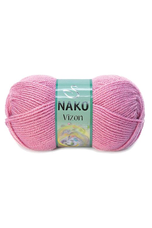 Nako RT-RYL-NWNKVZ275-5 5 Adet Vizon Premium Akrilik El Örgü İpi Yünü Renk No:275 Gül Kurusu