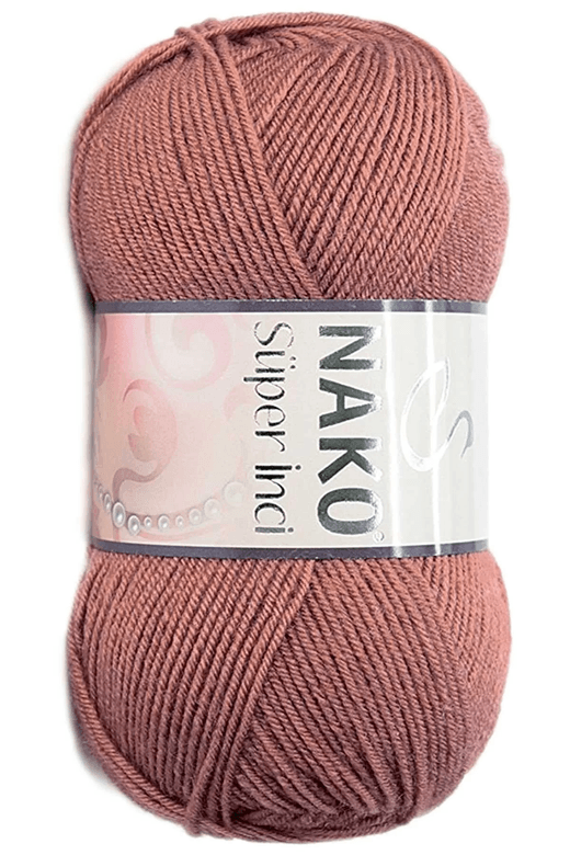 Nako RT-ZQK9Q5HJHD 1 Adet Süper İnci El Örgü İpi 100 Gr Marsala Kırmızı 2248