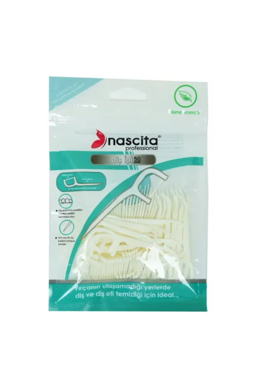Nascita 8680742402441t1 Nane Aromalı Kürdanlı Diş İpi 50 Li