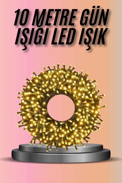 Necolabs 25DYMUUCZ10MLEDIŞIKGÜNIŞIĞI3 Dekoratif Aydınlatma Ampüllü 10 Metre Gün Işığı Şerit Led
