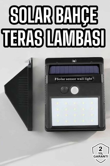 Necolabs TKNUCZSENSÖRLÜLAMBA1MKR Güneş Enerjili Bahçe Lambası Solar Gece Aydınlatma Sensörlü Lamba