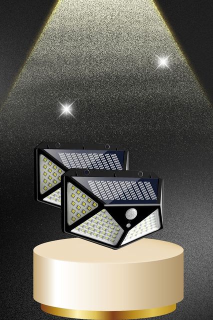 Necolabs TRİTHLTUUCZDUVARLAMBASI3-BLNCCC Solar Sensörlü Duvar Lambası Bahçe Lambaso Parlak Beyaz Işık Suya Dayanıklı