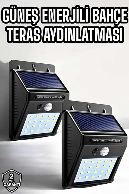 Necolabs TRİTHLTUUCZSENSÖRLÜLAMBA3-BLNCCC Solar Güneş Enerji Panelli Sensörlü Lamba Enerji Tasarruflu