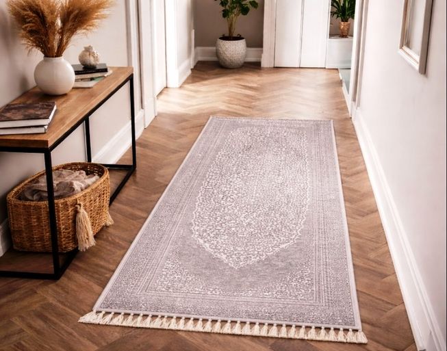 Nepal  Sacakılı  yolluk halı  80*200  Gri