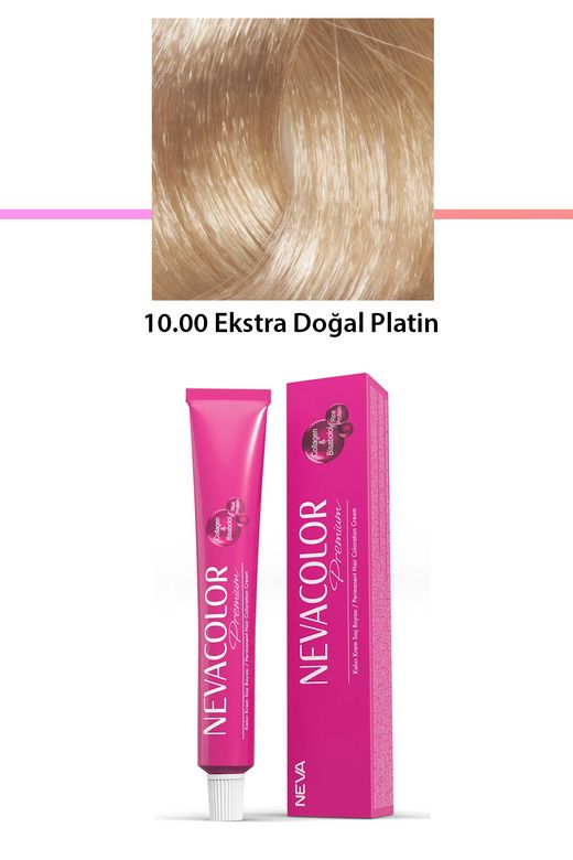 Neva Color RT-RYL-1NC1083-1000 Premium 10.00 Ekstra Doğal Platin - Kalıcı Krem Saç Boyası 50 G Tüp