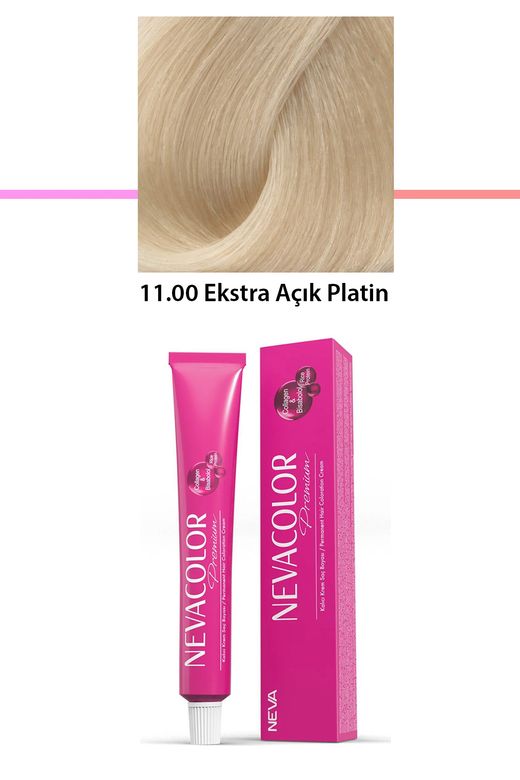 Neva Color RT-RYL-1NC1084-1100 Premium 11.00 Ekstra Açık Platin - Kalıcı Krem Saç Boyası 50 G Tüp