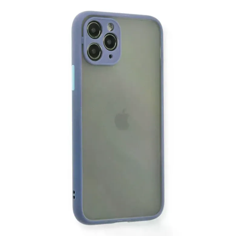 Newface Apple iPhone 11 Pro Kılıf Montreal Silikon Kapak - Gri