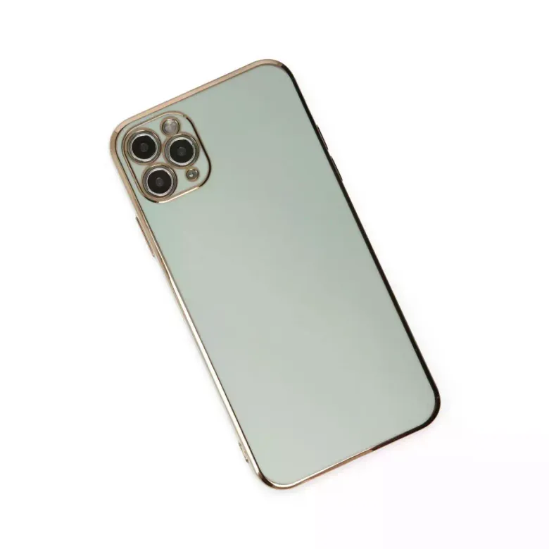 Newface Apple iPhone 11 Pro Max Kılıf Volet Silikon - Açık Yeşil