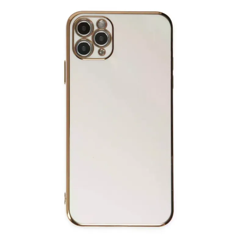 Newface Apple iPhone 11 Pro Max Kılıf Volet Silikon - Beyaz