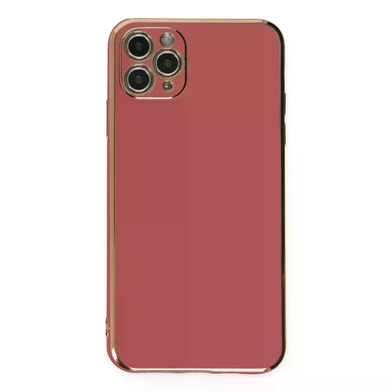 Newface Apple iPhone 11 Pro Max Kılıf Volet Silikon - Kırmızı