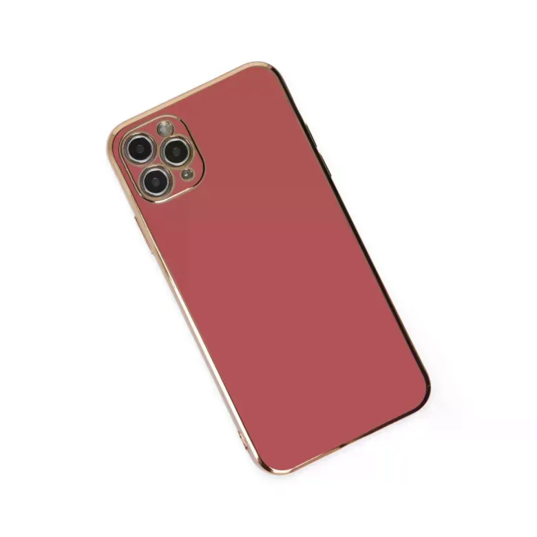 Newface Apple iPhone 11 Pro Max Kılıf Volet Silikon - Kırmızı