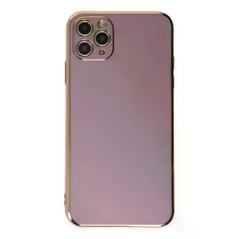 Newface Apple iPhone 11 Pro Max Kılıf Volet Silikon - Mor
