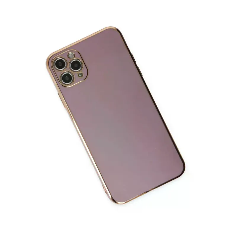 Newface Apple iPhone 11 Pro Max Kılıf Volet Silikon - Mor