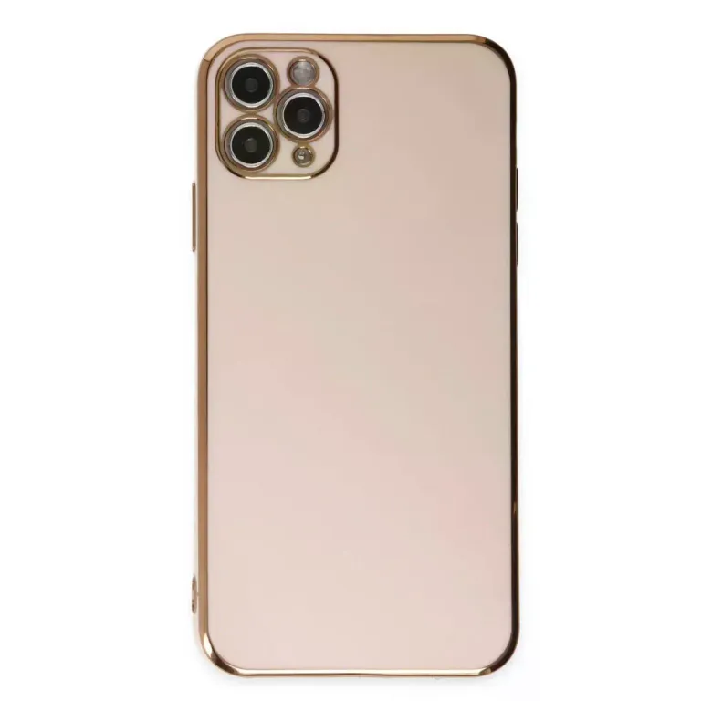 Newface Apple iPhone 11 Pro Max Kılıf Volet Silikon - Pembe