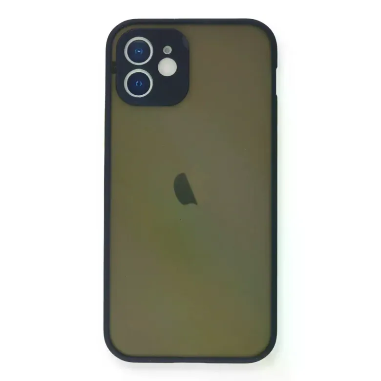 Newface Apple iPhone 12 Mini Kılıf Montreal Silikon Kapak - Lacivert