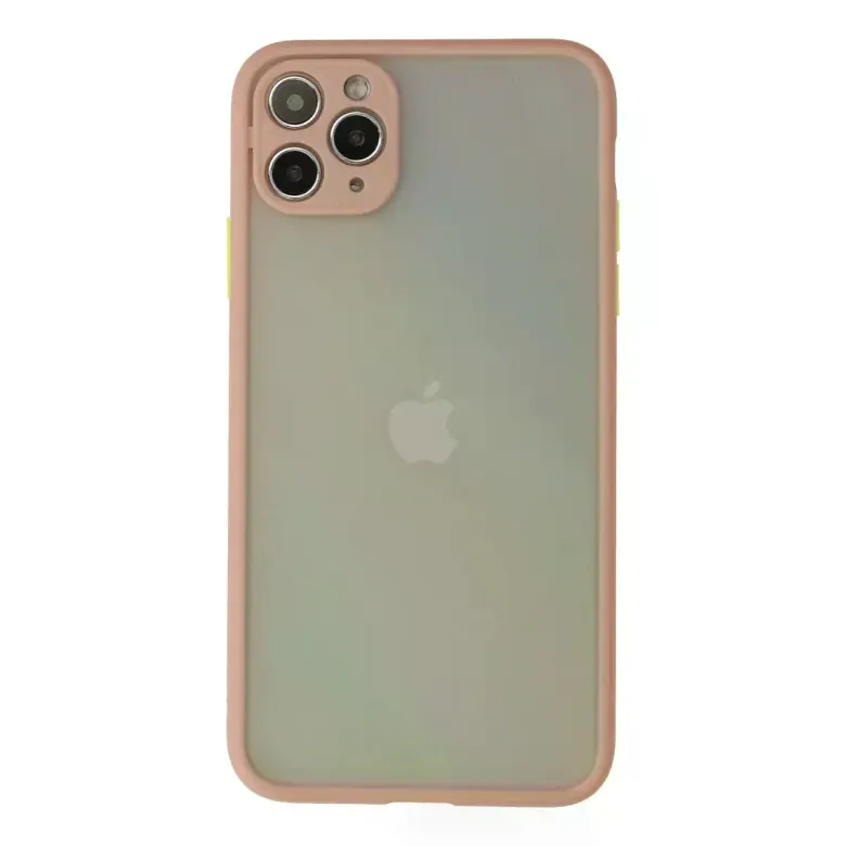Newface Apple iPhone 12 Pro Max Kılıf Montreal Silikon Kapak - Pembe