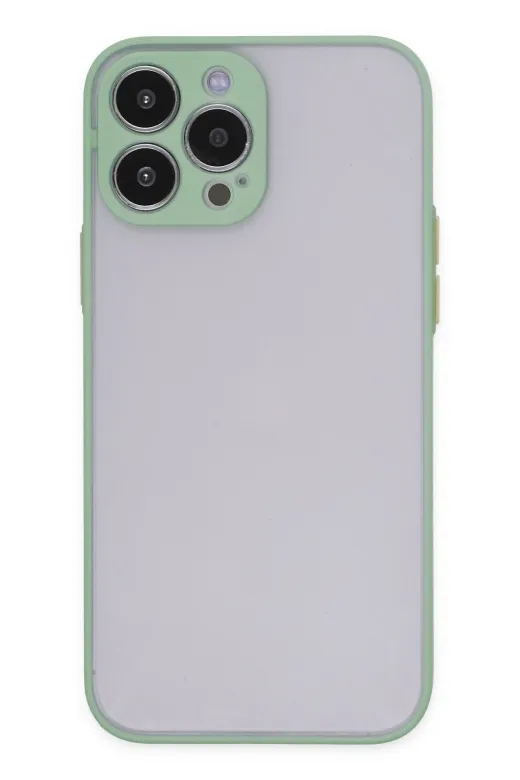 Newface Apple iPhone 13 Pro Max Kılıf Montreal Silikon Kapak - Turkuaz