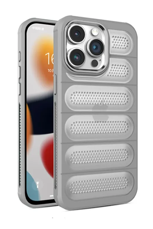 Newface Apple iPhone 15 Pro Kılıf Airmax Silikon Kapak - Titan Gri