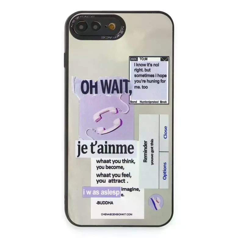 Newface Apple iPhone 7 Plus Kılıf Mirror Desenli Kapak - Mirror - 4