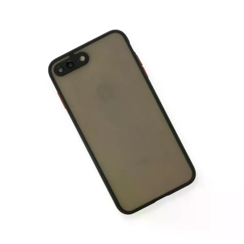 Newface Apple iPhone 7 Plus Kılıf Montreal Silikon Kapak - Siyah