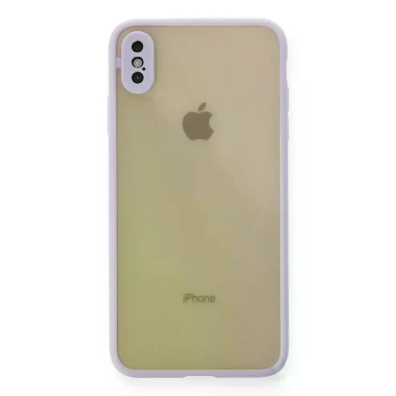 Newface Apple iPhone X Kılıf Montreal Silikon Kapak - Mor