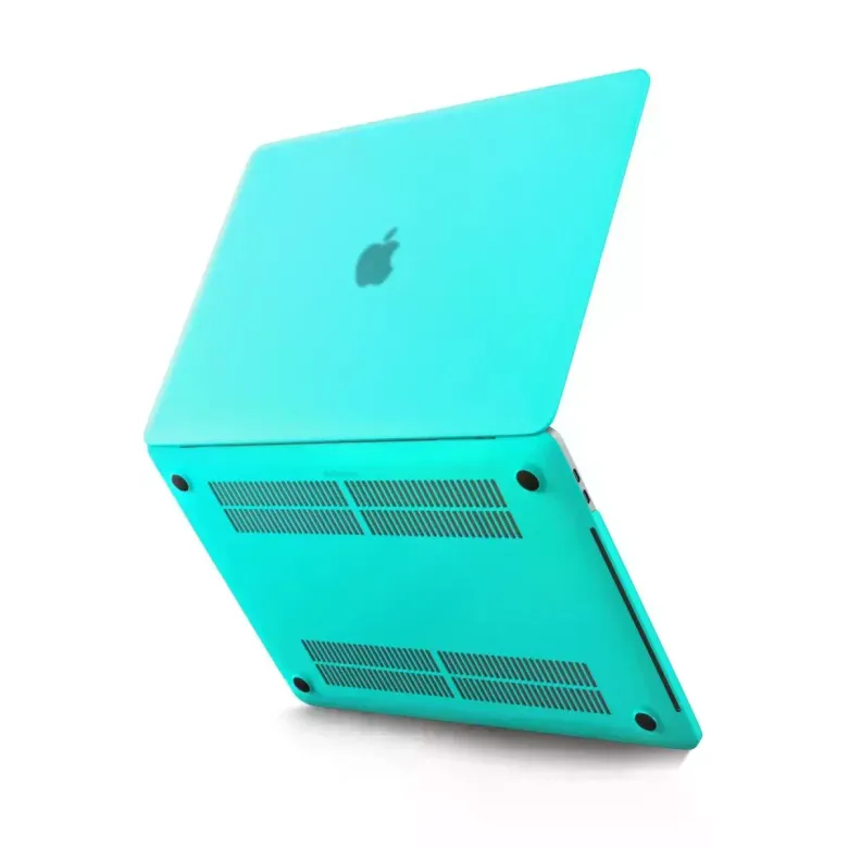 Newface Apple Macbook Pro 13 2020 Macbook Buzlu Kapak - Yeşil