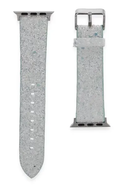 Newface Apple Watch 38mm Starry Taşlı Kordon - Mavi