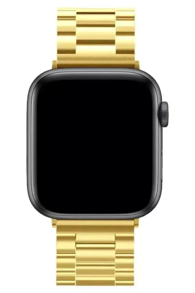 Newface Apple Watch 42mm Metal Baklalı Kordon - Gold