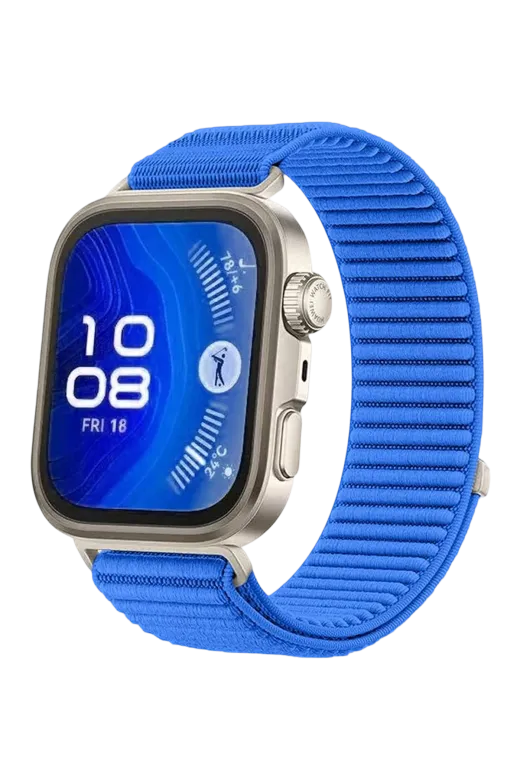 Newface Huawei Fit 4 Braid Kordon - Mavi