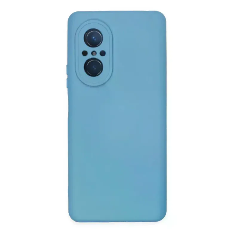 Newface Huawei Nova 9 SE Kılıf Nano içi Kadife Silikon - Mavi