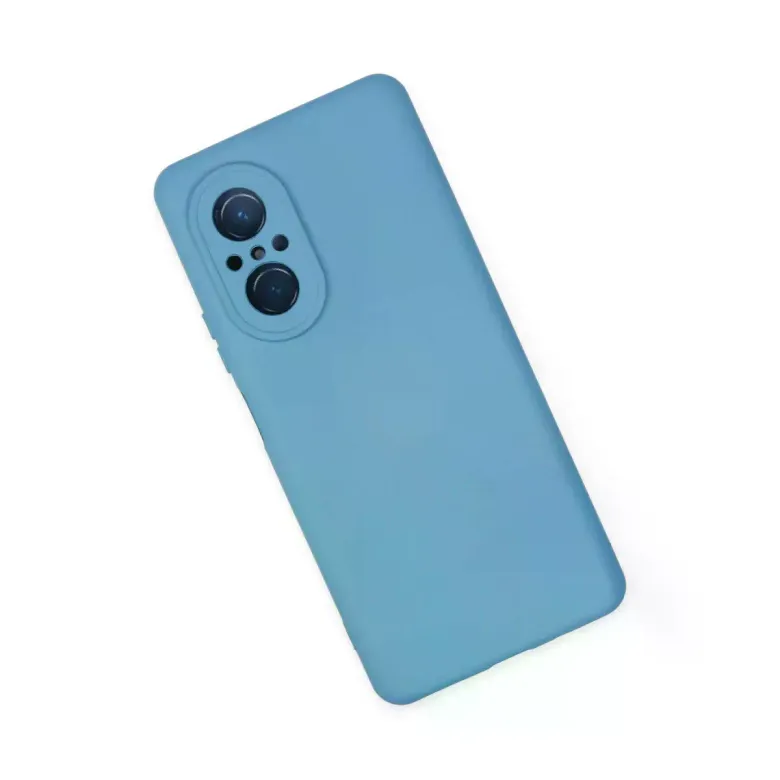 Newface Huawei Nova 9 SE Kılıf Nano içi Kadife Silikon - Mavi