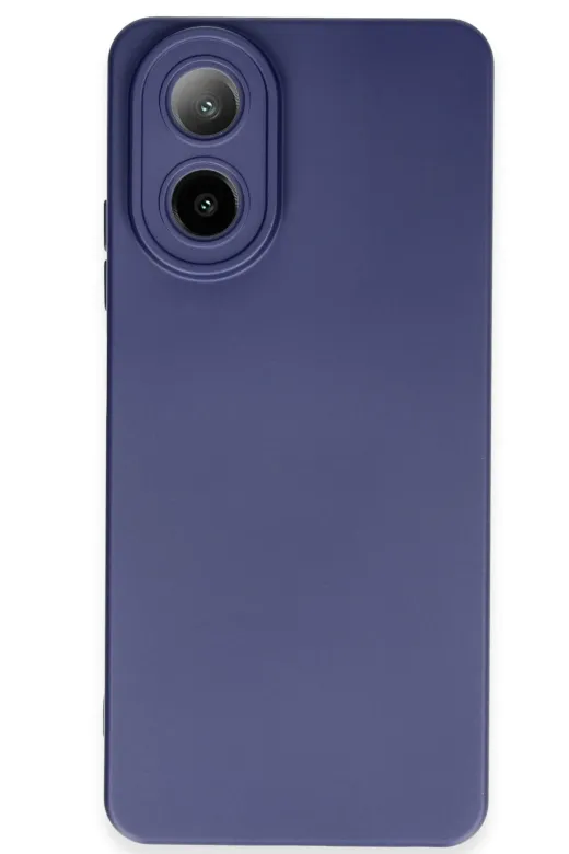 Newface Oppo A38 Kılıf Nano içi Kadife Silikon - Lacivert