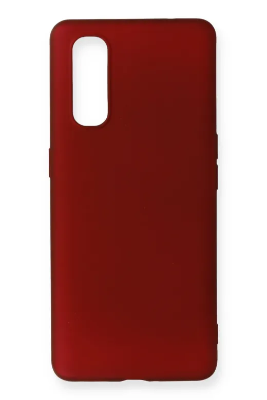 Newface Oppo Find X2 Kılıf First Silikon - Bordo