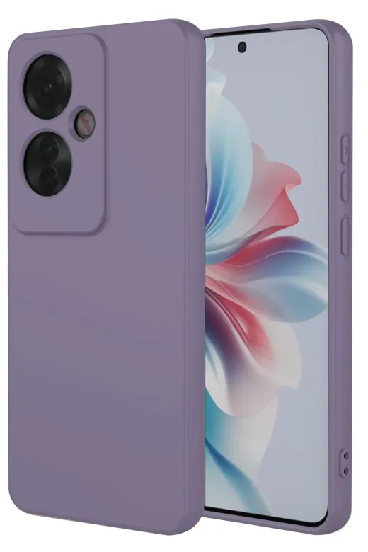 Newface Oppo Reno 11F Kılıf First Silikon - Lila