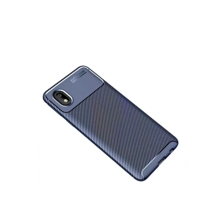 Newface Samsung Galaxy A01 Core Kılıf Auto Focus Karbon Kapak - Lacivert