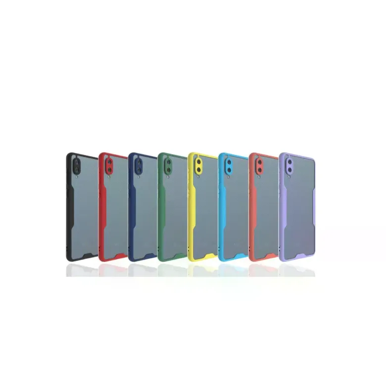 Newface Samsung Galaxy A02 Kılıf Platin Silikon - Kırmızı