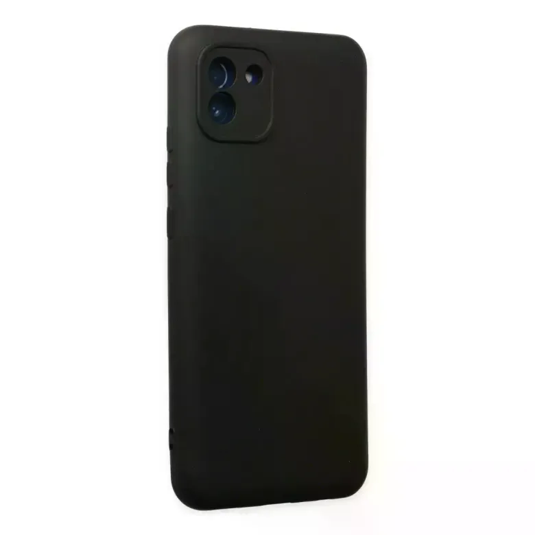 Newface Samsung Galaxy A03 Kılıf Nano içi Kadife Silikon - Siyah