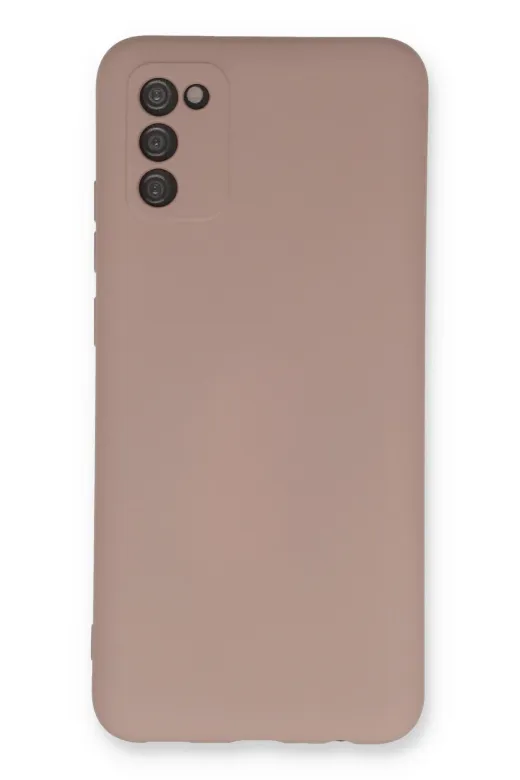 Newface Samsung Galaxy A03S Kılıf Nano içi Kadife Silikon - Pudra