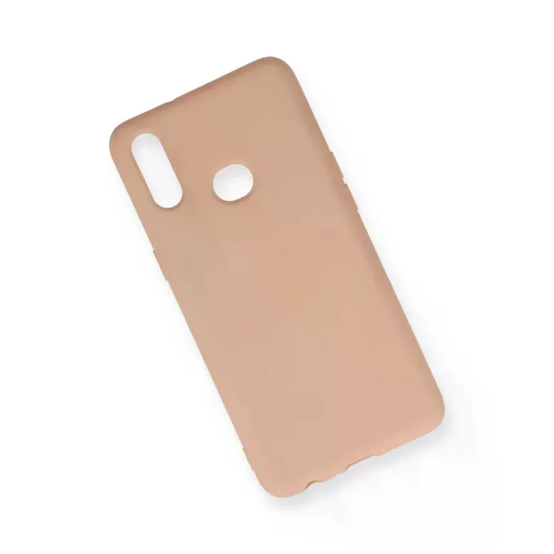Newface Samsung Galaxy A10S Kılıf Nano içi Kadife Silikon - Pudra